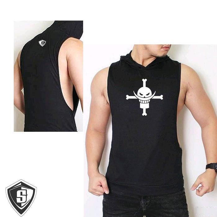 Lekbong Hoodie Topi Lowcut Fitness Shirohige