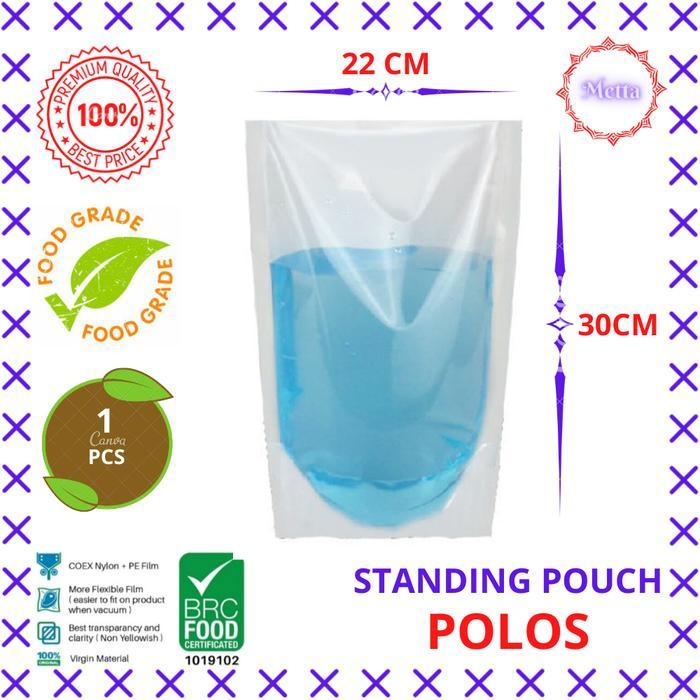 Standing Pouch 22 x 30 cm 2 Ltr - Plastik Vakum Sealer Ecer