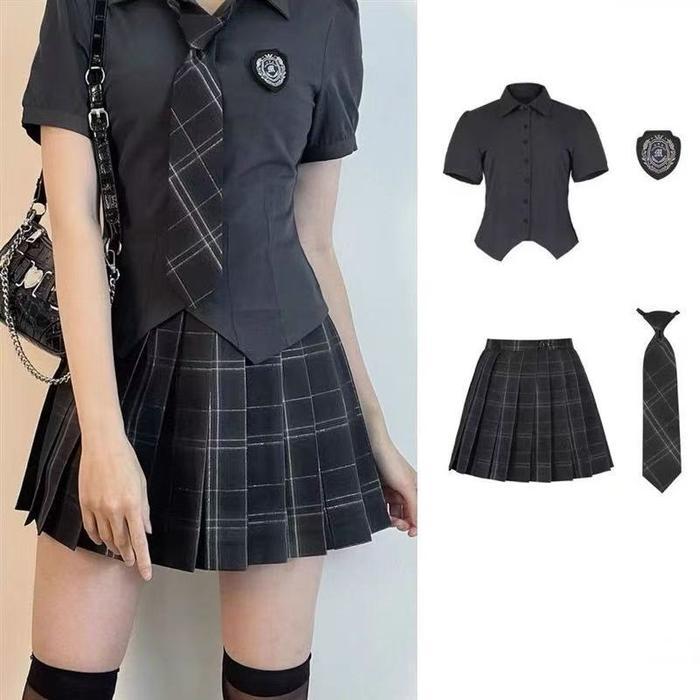 MyladySet Lingerie Wanita Stelan Seksi Costume Japan School Murid Cosplay Uniform Dress 043