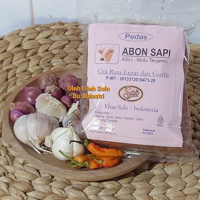Abon Sapi Sae Asli Solo Pedas