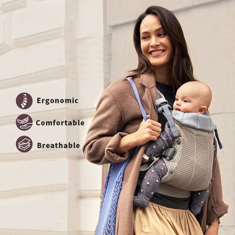 BabyBjorn Baby Carrier in 3D Mesh Ergonomic 3-in-1 Design Supporting Newborns and Toddlers (7-40