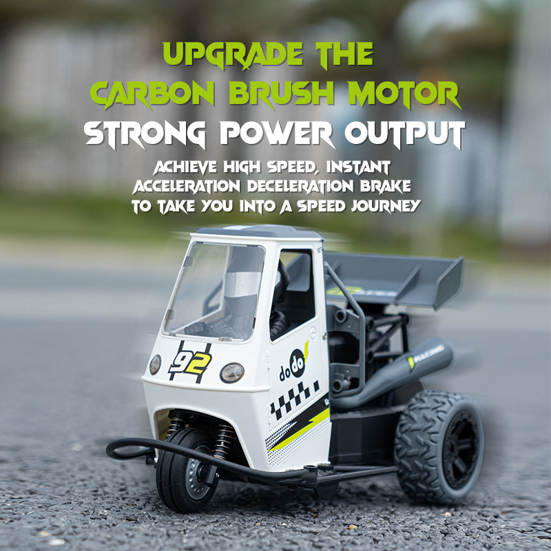 . Rc Car Motor Tricycle Dodo 2.4G Remote Control Light And Sound Spray -