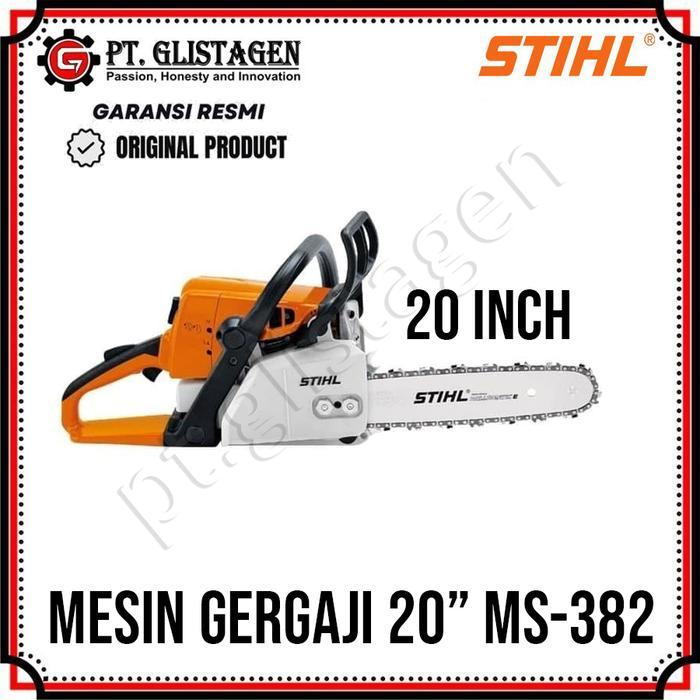 storejayabaru STIHL 20" MS-382 Mesin Gergaji Chainsaw Kayu 20 Inch STIHL MS382 Chainsaw 20" MS 382