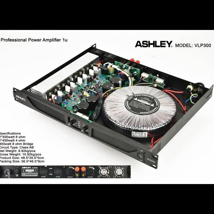 Power Amplifier Ashley Vlp300/Vlp 300 Garansi