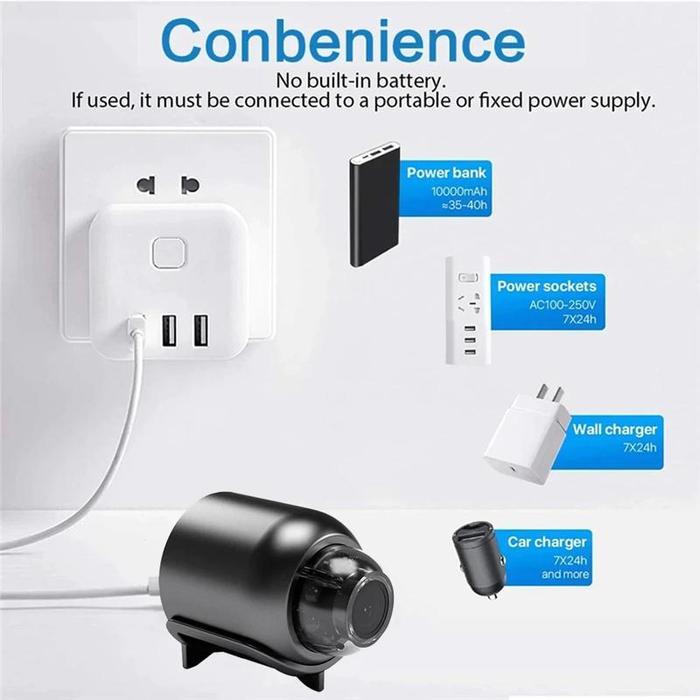 KAMERA MINI WIFI CCTV MINI TERSEMBUNYI TANPA KABEL 1080P CCTV WIFI JARAK JAUH LEWAT HP CAMERA CCTV