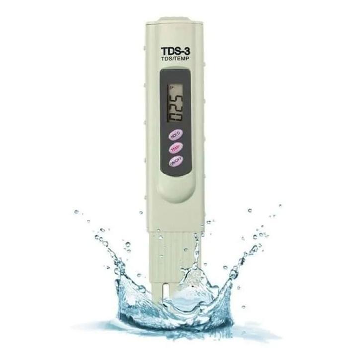 TDS METER TDS-3 ALAT UKUR KADAR AIR AKURAT DETEKSI SUHU TEMPERATUR AIR TDS 3 190013 TDS3 KOLAM AIR