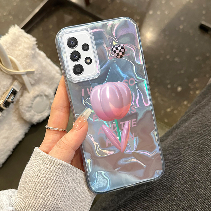 Casing Hp Untuk Samsung Galaxy A52 4G A52 5G A52s 5G Case Pola Bunga Lucu Softcase Kesing pelindung 