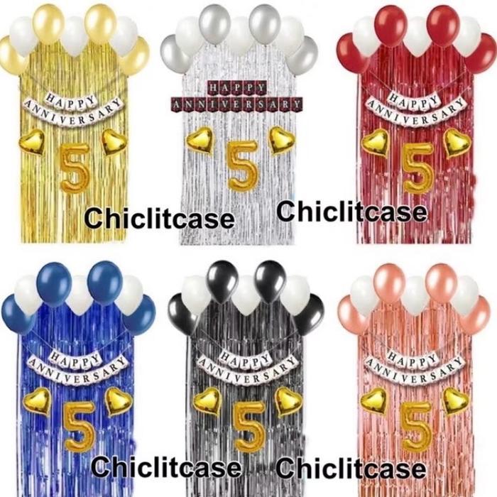 Paket dekorasi happy anniversary simpel/dekorasi perayaan pernikahan