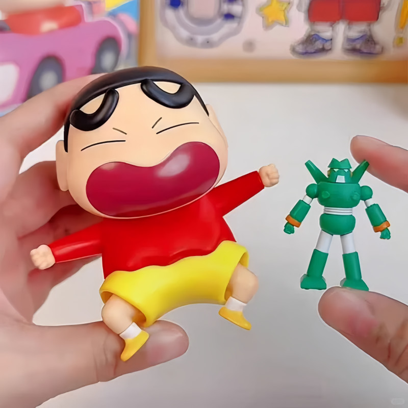 Hot Sale 52toys Crayon Shinchan Dynamic Super Vitality Series Blind Box Mobile Clockwork Handmade