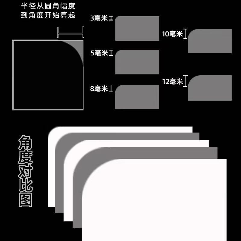 Customized  R2 Corner Hole Punch Large Badge Slot Punch Corner 2mm Rounder Punch Cutter for PVC