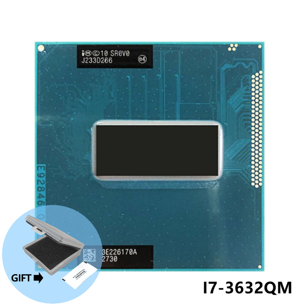 . Original Intel Core I7-3632Qm Sr0V0 Cpu I7 3632Qm Rpga988B Processor -