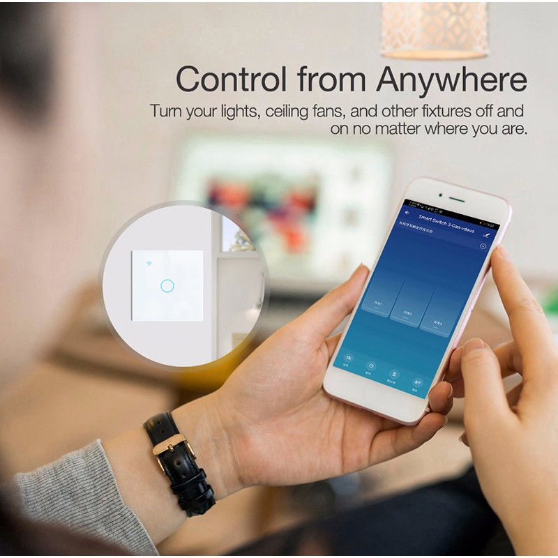 . Tuya Smart Life Light Switch Wifi Touch Sensor Smart Switch App -
