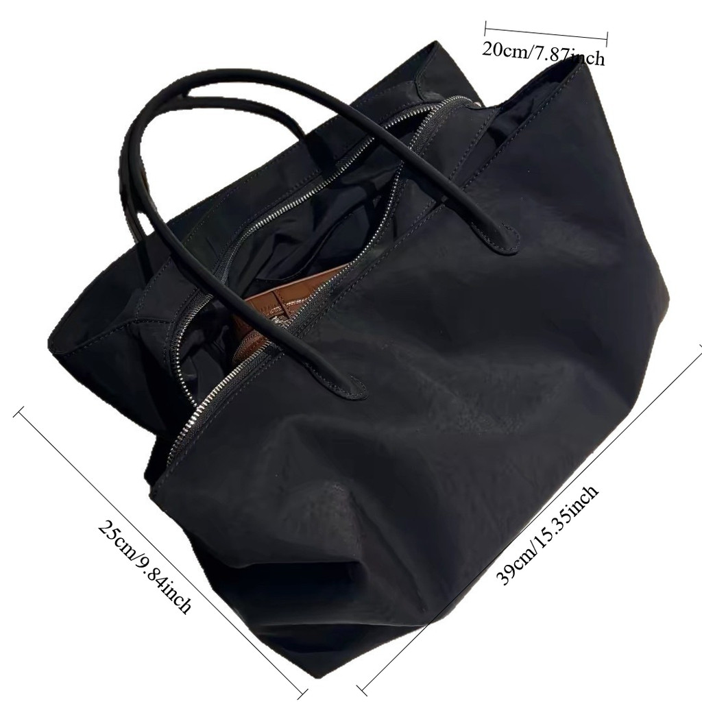 Nylon Women's Commuter Tote Bag Minimalist Large-capacity Tote Bag Ladies Multi-layer Waterproof