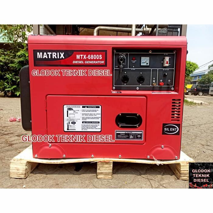 MESIN GENSET SILENT 5000 watt Generator Listrik SILENT SOLAR 5 KW - hitam