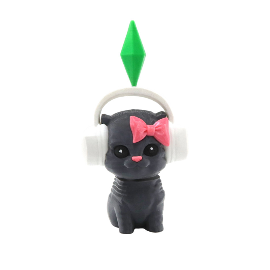 Cats Figurine Cute Plumbob Dancing Cat Car Accessory The Sims Inspired Cat Figure Ornament Creative