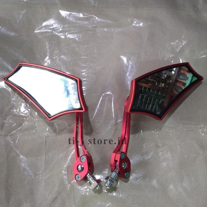 TERBARU Kaca Spion Batman Sepion Motor Variasi Untuk Semua Motor Full Cnc Warna Merah, Hitam, Gold