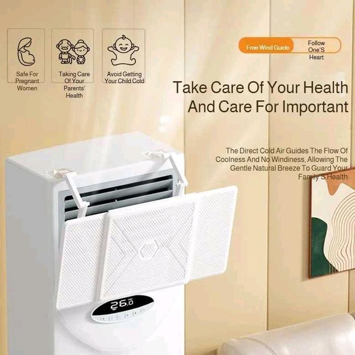 Hepa Center - Cover Penahan Angin Indoor Ac Stading Penghalang Hembusan Ac Berdiri Talang Ac