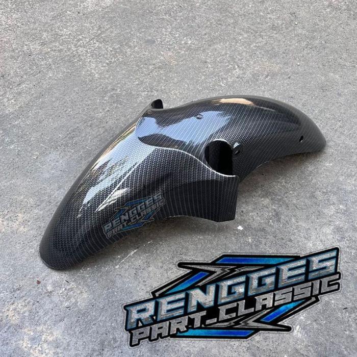 Slebor Depan Tiger Revo Carbon Celup Wtp Motif Forged Kevlar Glossy