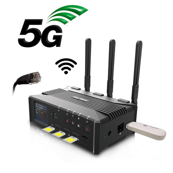 Cuci Gudang Minemedia Q8 4G Live Bonding Encoder Gsm Multi Network Streaming Mlive