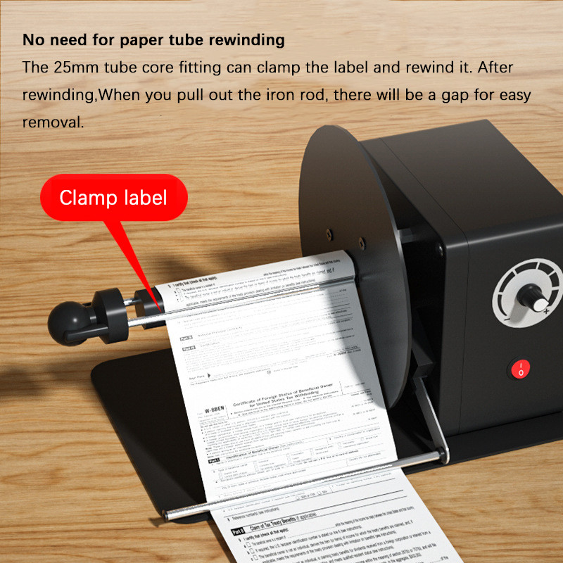 MINI DESKTOP LABEL REWINDER AUTOMATIC REWINDER PAPER MACHINE WASHABLE LABEL PAPER INDUSTRIAL