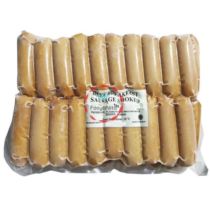 READY STOCK Kansas Breakfast Smoked Sausage Beef / Chicken / Sosis Sapi / Ayam 1kg - Beef / Sapi-