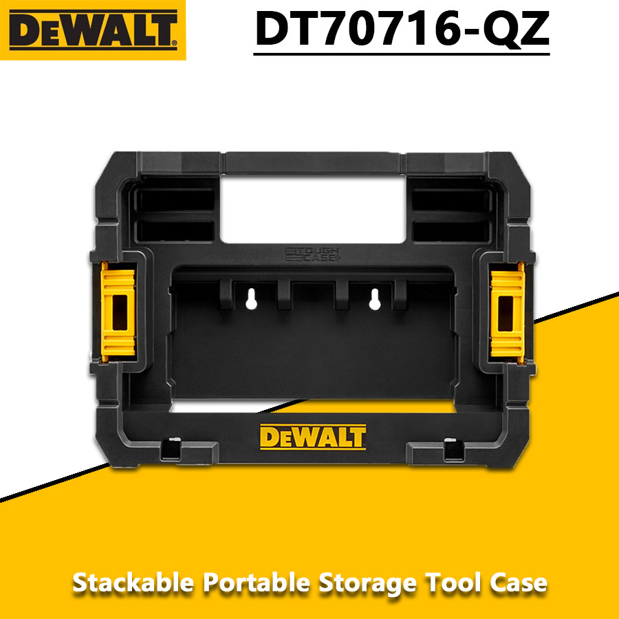 DEWALT DT70716 TSTAK Tool Box Stackable Removable Portable Storage Box Tool Case Plastic Outer Box