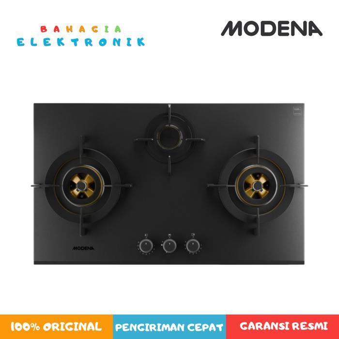 ` Modena BH 2933 JABM kompor tanam 3 tungku ful kuningan BH 2933 LL