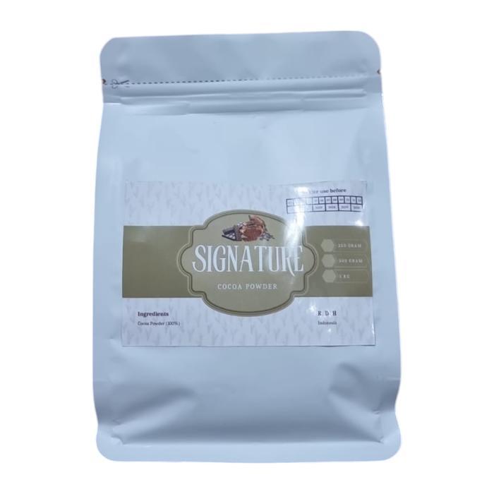 Coklat Cokelat Bubuk Signature Dark Cocoa Powder Low Fat 250Gram Chocolate Susu