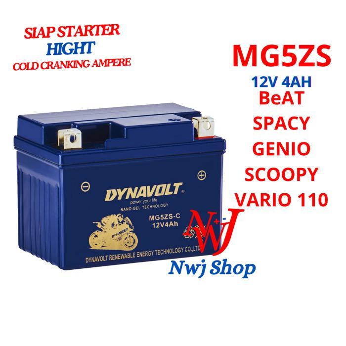 Aki Kering Motor Dynavolt Mg5Zs Gtz5S Gtz4V Ytz4V Mf