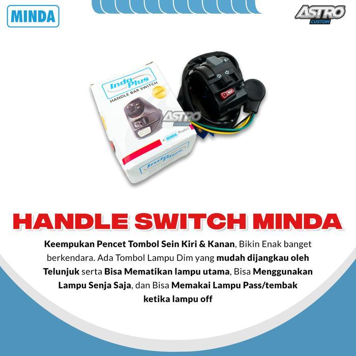 Saklar Kiri Vixion Nmax & Cocok Ubahan Modifikasi Merk Minda R15 Rx King Aerox Lexi Pcx Vario Lampu