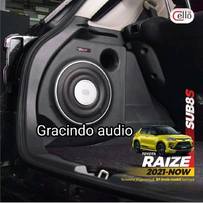Subwoofer Cello W8S 8inch OEM Pasive Box PNP Toyota Raize