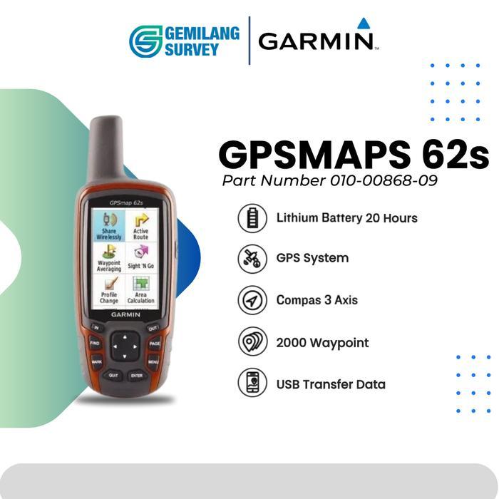 GPS Garmin 62s Baru Garansi 1 Tahun / GPS Garmin 62s / Garmin 62 s