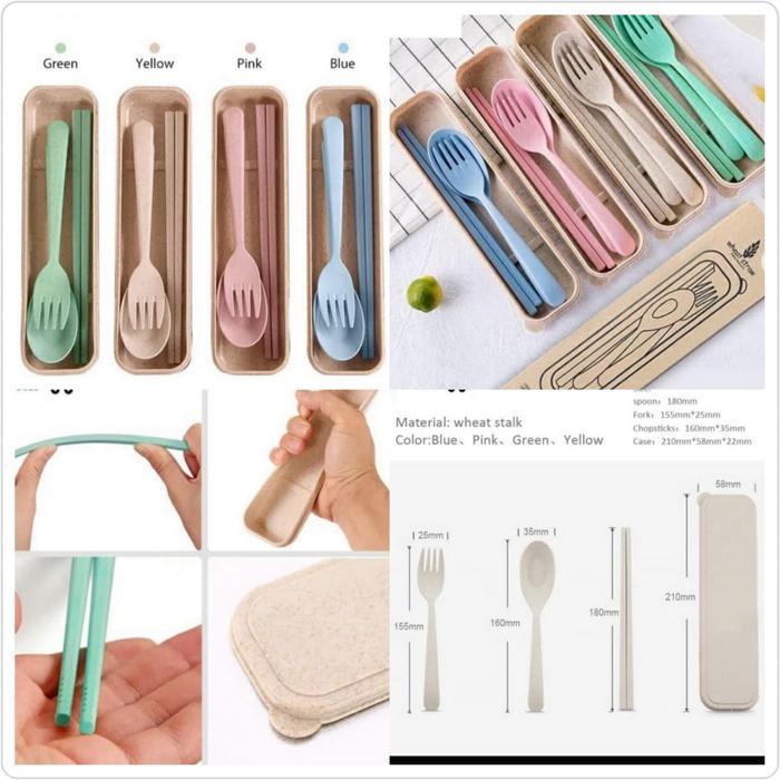 SET ALAT MAKAN SENDOK GARPU SUMPIT MELAMIN AMAN BERSIH