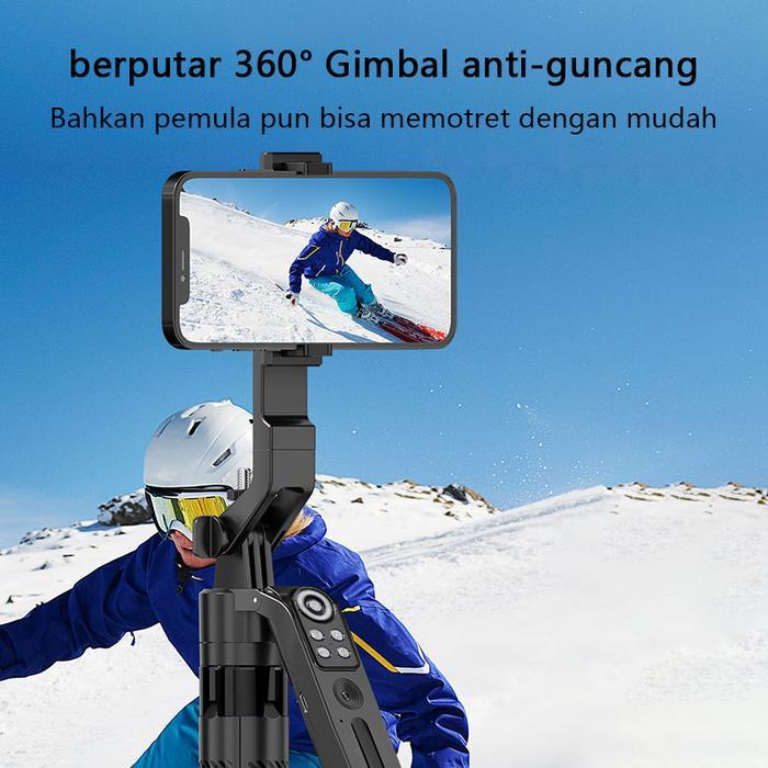 Toorea C12 Pelacakan Wajah Otomatis Tripod Selfie Stick 1.8M Gimbal Handphone Stabilizer 360 Stand