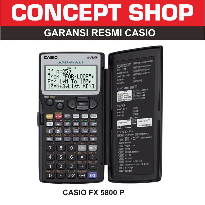 CASIO FX 5800 P / FX 5800P / FX5800P RESMI Promo Premium