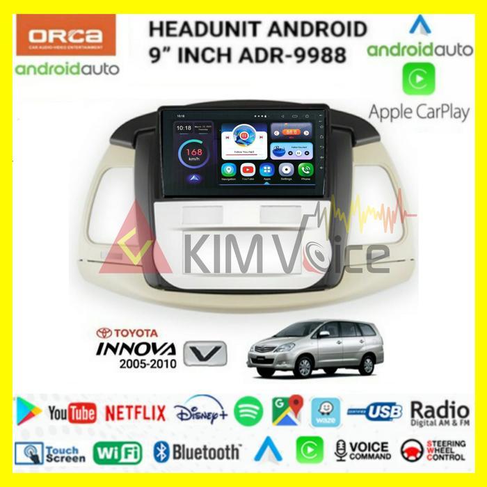 Head Unit Android Orca 9 inch OEM Innova Tipe V 2005-2011