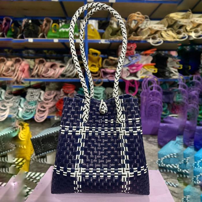 Majid Tas Handmade Tote Bag Wanita Stylist Biru Navy totebag Cewek