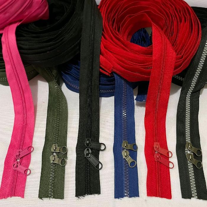 Resleting Coil No5 (kepala resleting 10) Dan Resleting Vislon No 5(kepala resleting 6)Panjang 10