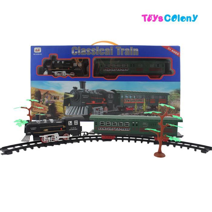TERBARU MAINAN ANAK KERETA KLASIK KERETA EXPRESS KERETA API TRACK SET