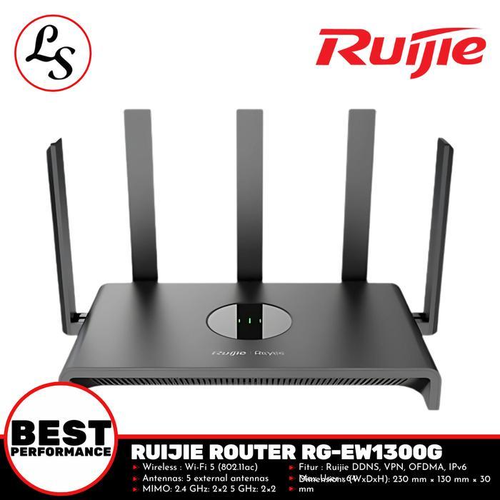 Ruijie Wireless Router Rg Ew1300G / Rg-Ew1300G 1300M Dual Band Gigabit Wireless Router Gfo