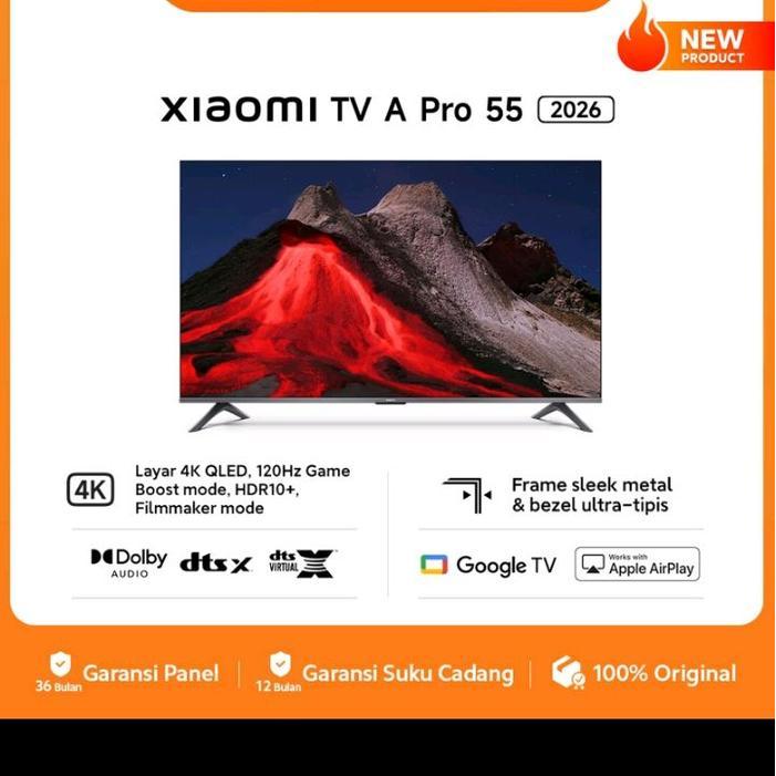Xiaomi Smart TV A Pro 2026 QLED 55inch 43inch 32inch Google TV Digital 4K UHD - 32" A - HD, Plastik