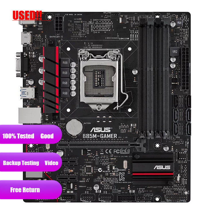 . Asus B85M-Gamer Original Desktop Motherboard B85 Socket Lga 1150 I7 -