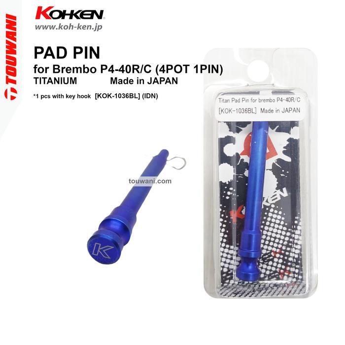 Kohken Kok-1036 Pad Pin Titanium For Brembo 4Pot 40Mm Cast 2Pot