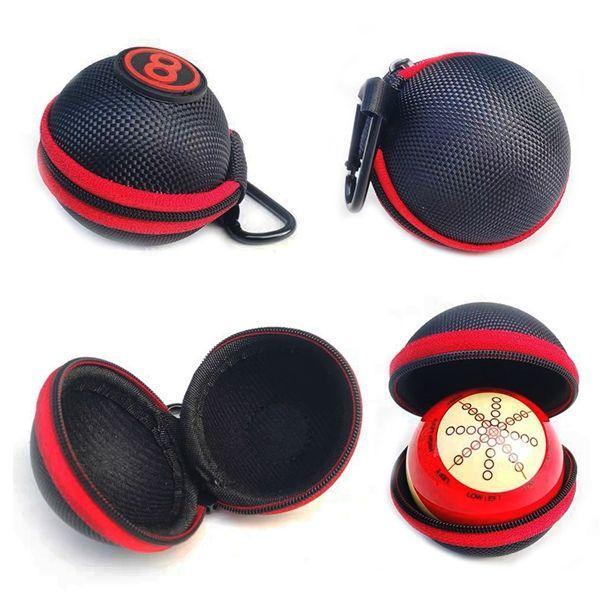 Billiard Ball Bag No.8 - Tas Bola Biliar Carabiner Storage Pool Cue - Tempat Bola Billiar