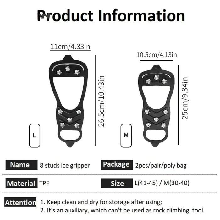 Ice Claws Perlengkapan Pendakian Gunung Outdoor / Pelindung Salju / Cakar Salju Perlengkapan