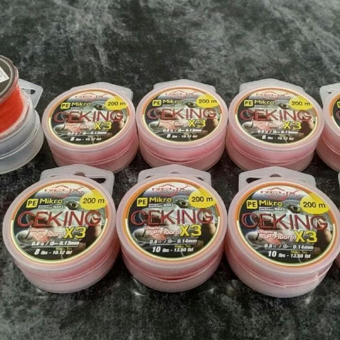 Hot Sale Senar Pe Relix Nusantara Ceking X3 200M Pe 0.3,Pe 0.4,Pe 0.5,Pe 0.6,Pe 0.8,Pe 1.0,Pe