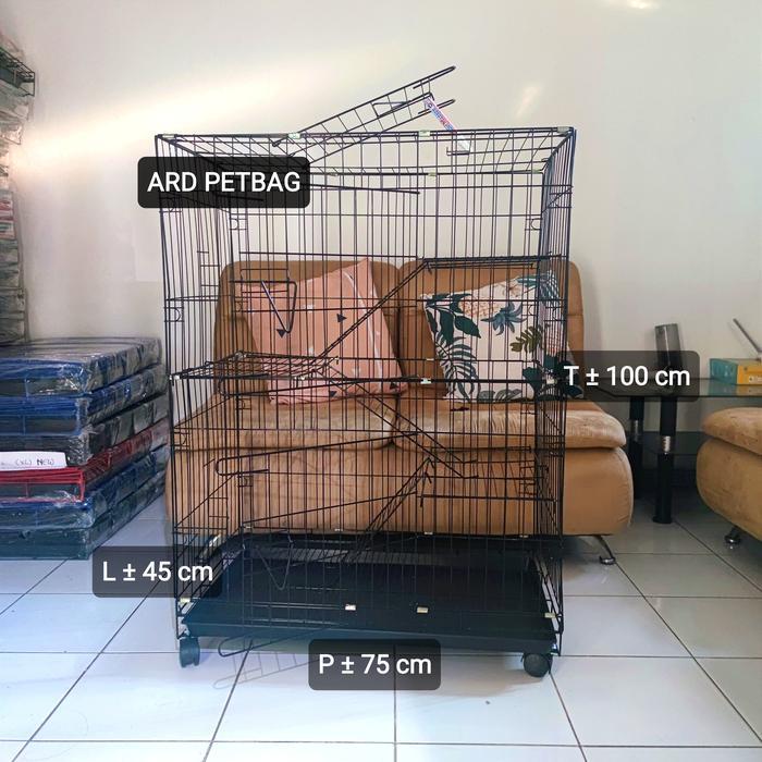 KANDANG KUCING ANJING LIPAT KANDANG GROOMING TANGGA KANDANG JUMBO
