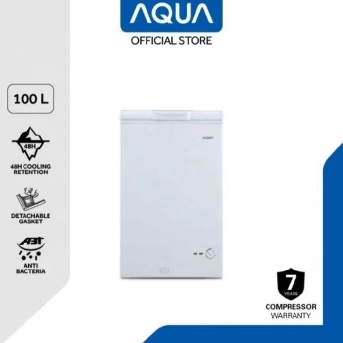 BOX FREEZER AQUA 100LITER AQF-120FB CHEST FREEZER AQUA 100 LITER BOX FREEZER