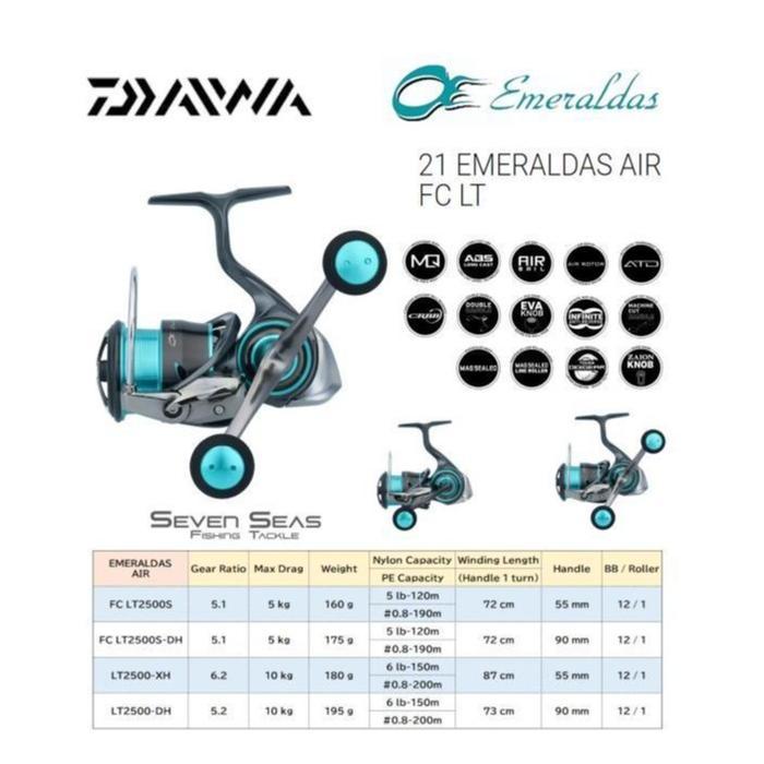 Daiwa Emeraldas Air FC LT Model 2021 Reel Eging Cumi Pancing