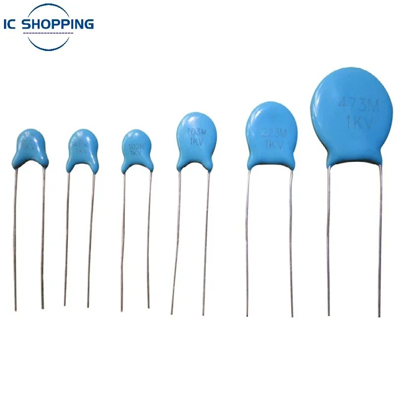 50PCS 1000V High Voltage Ceramic Capacitor 1KV 2KV 3KV 101K 151K 221K 331K 471K 561K 681K 821K 102M